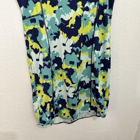 Title Nine Floral Mini Dress - Blue, Green, Yellow - Picture 3 of 9